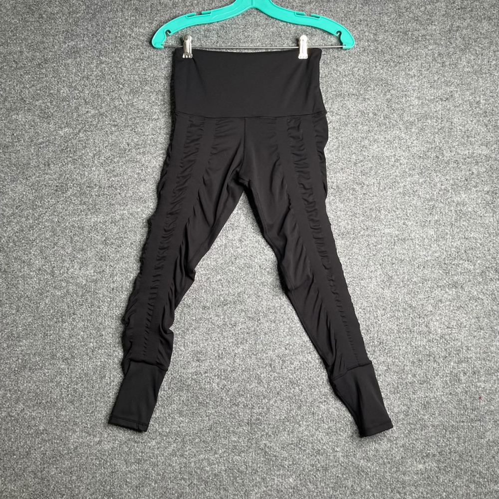 Sweetflexx Resistance Band Leggings Black High Waisted Ruched Size 6